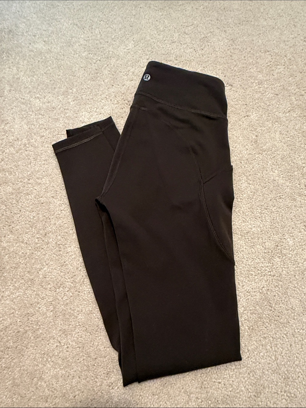 Lululemon dark olive invigorate High-Rise Leggings with Side Pocket
